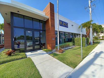 Modern medical clinic exterior with glass entrance